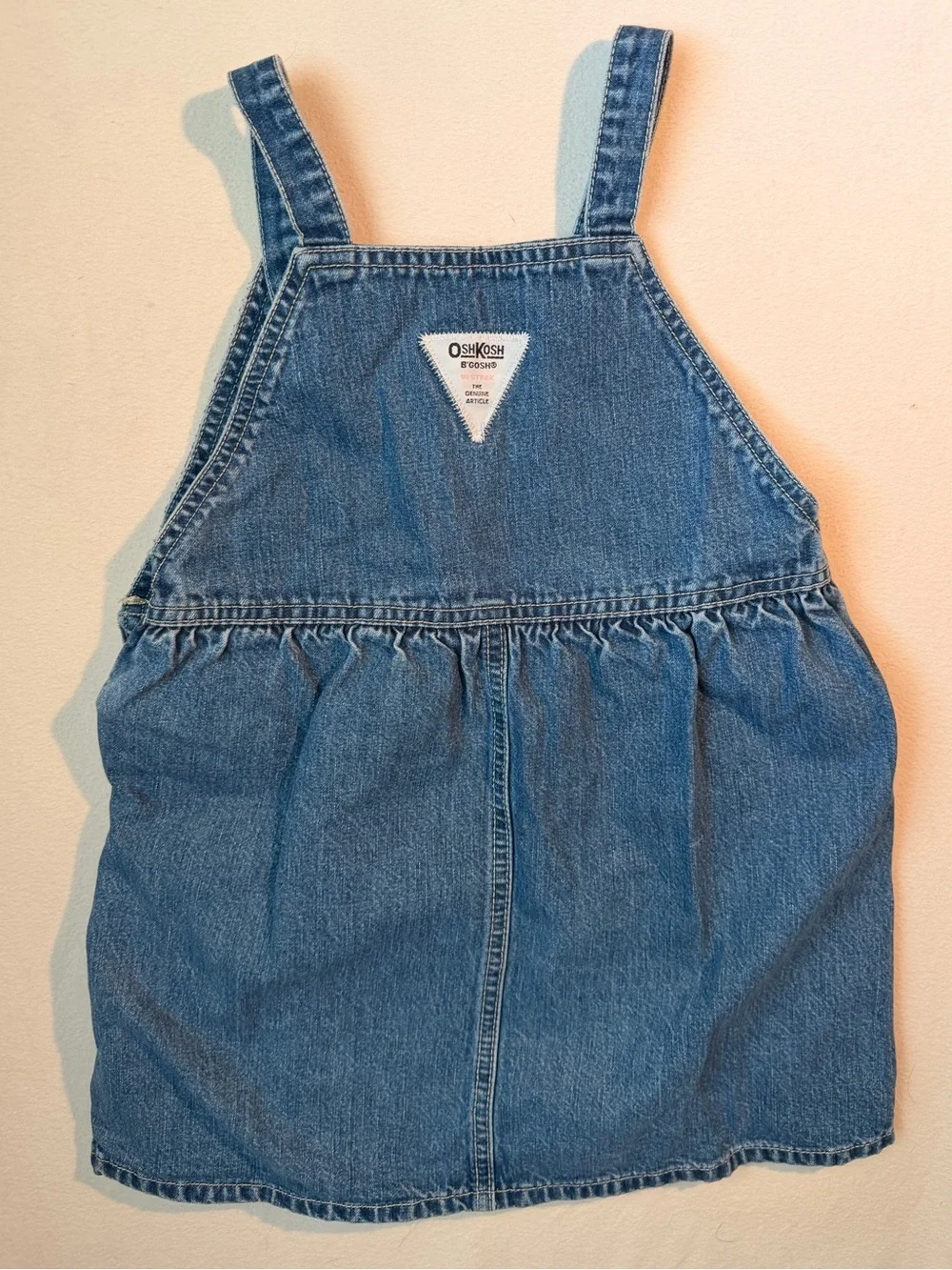 Y2K OshKosh B'gosh Vestbak Denim Overall Dress - Blue